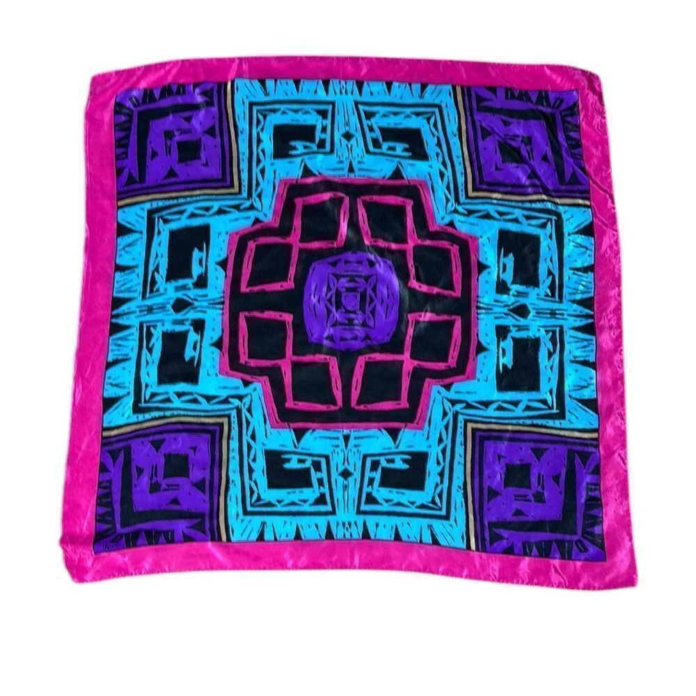 Vera Neumann square scarf colorful artsy vibrant geometric bohemian funky